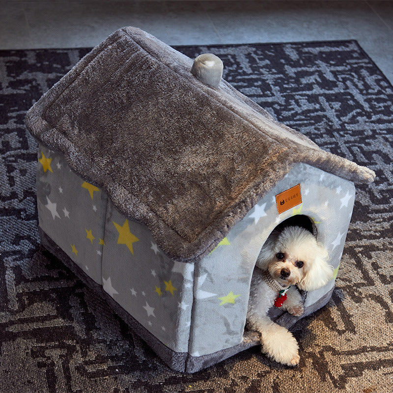 CalmaNest™ Foldable Dog House & Bed