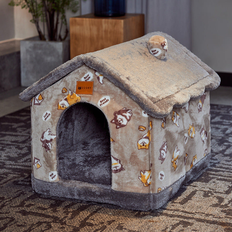 CalmaNest™ Foldable Dog House & Bed