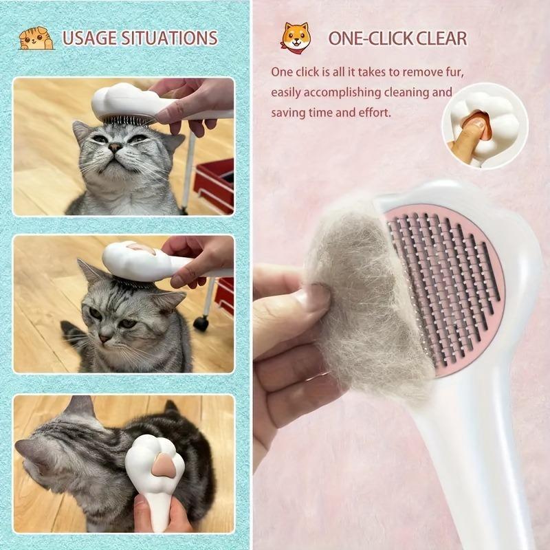 CalmaPaw™ Massage & De-Shedding Brush