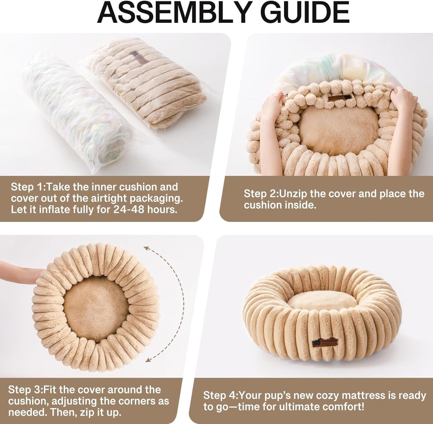 CalmaNest™ Cozy Donut Bed