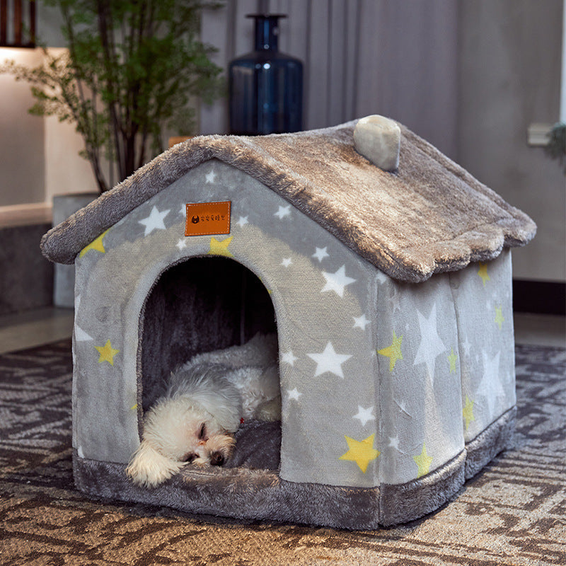 CalmaNest™ Foldable Dog House & Bed