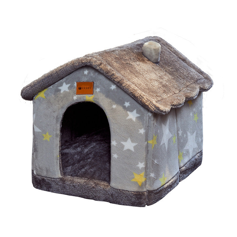 CalmaNest™ Foldable Dog House & Bed