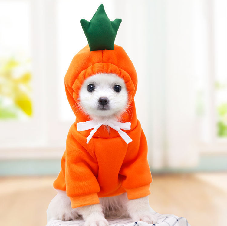 CalmaFruit™ Cozy Fleece Hoodie for Small Dogs & Cats