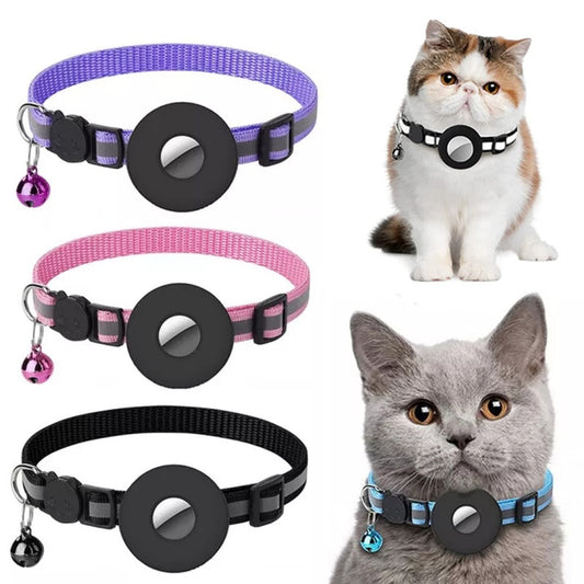 CalmaTrack™ Reflective Collar with Airtag Holder