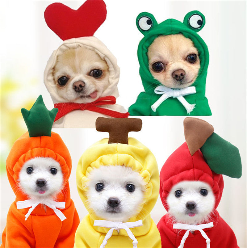 CalmaFruit™ Cozy Fleece Hoodie for Small Dogs & Cats